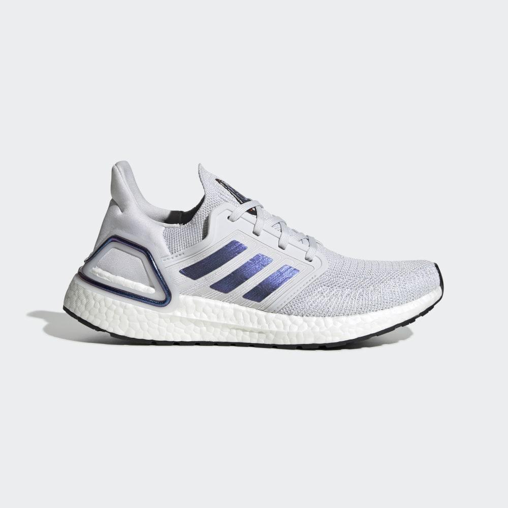 Adidas Women's Ultraboost 20 Running Shoes Grey/Blue Purple/Black Ireland EG0715